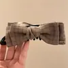 Presilha de cabelo com laço de bolinhas da moda, novo clipe vertical para rabo de cavalo alto estilo coreano, presilha de cabelo feminina para a parte de trás da cabeça