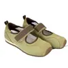 Sapatos femininos Mary Jane estilo balé com velcro e aumento interno de altura, modelo novo 2026, sola macia, confortáveis para os pés, sapatos de corte baixo de tira única