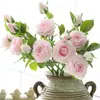 Flor Artificial con un Toque Realista, Rosa Hidratante, Flor Falsa con una Sensación Similar a la Rosa, Decoración del Hogar, Rosa Artificial Individual para Boda, Arte Floral con Toque Realista