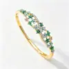 Nuevo Pulsera de Esmalte Floral Hueca Estilo Chino con Flores de Colores de Goteo de Aceite y Diamantes, Multicolor, En Stock, Venta al por Mayor Directa de Fábrica