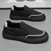 2026 Nuevo Modelo Zapatos Casuales de Lona Ligeros para Hombre con Tejido Fly-Knit Transpirable, Slip-On, y Zapatos de Tela Old Beijing de Lujo para Hombre