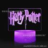 Suministro transfronterizo Harry Potter Serie Luz nocturna 3D led control remoto colorido táctil lámpara de regalo creativa lámpara de mesa 3d