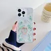 Funda para Teléfono con Soporte de Anillo Anticaída Airbag Adecuada para Apple 17 Pro Max Agujero Grande 16 Tendencia 13 Grabado 11