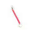 Chaveiro retrátil de mola multicolorido, chaveiro com cordão de estilingue de plástico, cordão anti-perda para controle de acesso de crachá de trabalho, pingente portátil