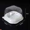 Caja Transparente Gruesa y Resistente de Grado Alimenticio para Dumplings Verdes, Empaque Popular para Dumplings Verdes, Caja Transparente Resistente a la Presión, Disponible en Múltiples Tamaños