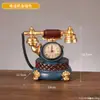 Adornos de Teléfono Retro Antiguo Modelo de Disco de Marcación Fijo Teléfono Fijo República de China Objetos Viejos Nostálgicos Atrezo de Película