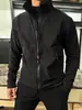 Chamarra Gmjacket Amigable con las Aves para Exteriores, Impermeable y a Prueba de Viento, Softshell con Cuello Alto y Doble Cierre, Ropa de Abrigo Versátil Casual