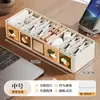 Caja de Almacenamiento Compartimentada Centro de Gestión de Cables de Escritorio Cajón para Cable de Datos Cargador Organizador de Energía para Teléfono Artefacto de Almacenamiento
