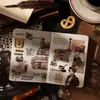 Livro de Adesivos Série Planta Rastejante Yuezhen Adesivos Vintage Estilo Europeu e Americano Jornal Antigo Material para Colagem Guka