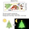Pegatinas de pared de un metro sala de estar Papá Noel pegatinas de pared luminosas pegatinas luminosas habitación pegatinas de pared decorativas autoadhesivas pegatinas de pared al por mayor
