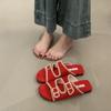 Sandalias Birkenstock con Cordones y Suela Gruesa para Mujer 2026 Nuevas de Verano para Exteriores Antideslizantes Puntera Cuadrada con Hebilla Slip-On Zapatos de Playa