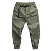 Marca de moda americana macacão retrô masculino primavera e outono solto casual esportivo com cordão tornozelo ajustado calça harém