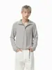 Ropa para Hombre Mtlclothes Estilo Coreano Sencillo Cosido a Mano de Moda Texturizado Cuello Polo Manga Larga Suéter de Punto Moderno