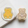 Octubre Nueva Serie de Bordado Tejido Artesanía Pesada Flor en Relieve Oso Sello de Lacre Sello Cabeza Cuenta a Mano Cabeza de Cobre