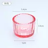Taza de Vidrio para Velas de Aromaterapia con Patrón Vertical de Aspecto Elevado Difusor sin Llama Adornos Decorativos para el Hogar Taza de Vela de Aromaterapia Al por Mayor