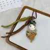 Estilo Coreano Nuevo Tela Rellena de Algodón Gato y Conejo de Dibujos Animados Llavero Delantal de Moda Conejo Broche Colgante Accesorio Versátil para Bolso