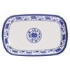 Plato para rollitos de arroz de porcelana de imitación Kaibaiya, restaurante, porcelana china azul y blanca, plato de plástico ovalado A5, vajilla de melamina