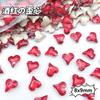 Serie Big Red Accesorios Mixtos para Uñas Arte de Uñas Super Flash Estilo Caliente Material para Uñas Usables Rojo Grande Corazón Torcido Cuadrado Gordo Diamante para Arte de Uñas al Por Mayor