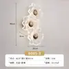 [Transfronterizo] Lámpara de Pared para Mesita de Noche con Estilo Vintage, Fondo de Pared de Madera Maciza, Arte para Dormitorio, Atmósfera Floral Creativa