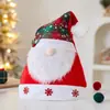 Chapéu de Pelúcia Vermelho com Laço para Natal e Ano Novo Feminino de Inverno Chapeuzinho Vermelho Fofo Ambiente de Pelúcia Galhos de Cervo Chapéu de Natal