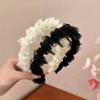 Diadema de Terciopelo Primavera y Verano Diadema para Mujer Celebridad de Internet 2024 Nuevo Cabello Presionado Retro Francés Tocado de Alta Gama