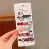 Horquilla para el pelo para niña, pequeña y bonita, con flores de verano, accesorios para el pelo para niña
