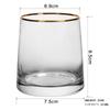 Vaso de Agua de Vidrio Trapezoidal Estilo Nórdico Phnom Penh Escarchado Vaso para Jugo Doméstico Vaso para Enjuague Bucal Vaso Sencillo para Whisky Vino
