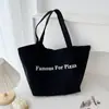 Bolso de Lona de Color Sólido con Letras para Viajes Diarios de Mujer 2026 Nuevo Bolso Cruzado Casual de Gran Capacidad Bolso de Mano para Estudiantes