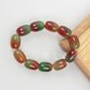 Pulsera de Ágata con Cuentas Cilíndricas Pulsera de Jade Pulsera de Barril para Hombre 13*18 Barril de Cuenta Hombres Atmosféricos