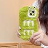 Funda de Peluche para Teléfono Móvil Apple 17 Lazo Lindo Corazón Adecuado para Iphone16Pro Dibujos Animados Anti-Caída Cubierta Protectora