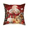 Fundas de Almohada Serie Navideña de Amazon, Cojines de Sofá Estampados de Lino, Fundas de Almohada, Soporte para Personalización con Tu Propio Diseño