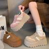 Zapatos de Plataforma con Suela Gruesa Estilo Papá para Mujer 2026 Nuevos de Primavera y Otoño para Aumentar la Altura Zapatos de Entrenamiento Alemanes Zapatillas Casuales Versátiles