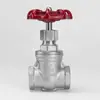 Válvula de compuerta de acero inoxidable 201/304 Z15W-16P, roscada, 1 pulgada, 6 puntos, dn50/roscada, para agua del grifo, aceite, interruptor
