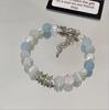 Pulsera de Cristal Verde Mariposa Estilo Bosque Medio Brazalete para Hombres y Mujeres, Moderna y Elegante, Realza la Tez, Regalo para Mejores Amigos y Amigas, Accesorio