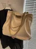 Bolso de lona casual de gran capacidad transfronterizo de Amazon para mujer, color liso, adecuado para estudiantes universitarios, para ir al trabajo y como bolso de hombro tote