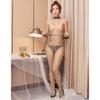 Kaiqi lencería sexy para mujer, body sexy de tirantes con entrepierna abierta, estampado de leopardo, ajustado, sin espalda, body tentación 8120