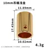 10mm Metal Ponteira de Cordão para Moletom Fivela de Cordão Ponteira de Cordão Removível Roupas Esportivas Corda Elástica Ponteira Botão