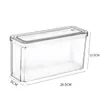 Caja de Almacenamiento para Refrigerador con Tapa, Caja de Almacenamiento Transparente de Grado Alimenticio para Organizar y Clasificar Verduras y Frutas en la Cocina