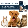 Yegbong Gotas Oculares para Mascotas Gotas Limpiadoras Suaves para Ojos de Gatos y Perros