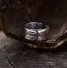 Anillo de Cinco Deidades de la Riqueza de Plata Esterlina 925, Simbolizando Prosperidad de Todas las Direcciones, Estilo Chino, Anillo de Fortuna de Mahjong para Año Nuevo