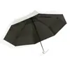 Paraguas de Bolsillo tipo Cápsula para Mujer, Recubrimiento Negro Engrosado, Protección Solar, Paraguas Sombrilla, Paraguas Plegable, Doble Uso para Sol y Lluvia, Sombrilla Solar Personalizada al por Mayor