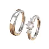 Anillo de amor a primera vista, banda lisa, anillo para el dedo índice, anillo de pareja de lujo ligero de alta gama, anillo de compromiso ajustable, nuevo accesorio