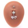 Gaibei fruta transfronteriza sirena ombliguera diamante completo cabeza colgante en forma de corazón joyería para piercing