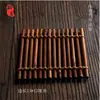 Tapete Marrom Tapete de Isolamento Térmico Seda de Bambu Coaster Carbonizado Quadrado Tapete de Chá para Cerimônia do Chá Suporte para Bule Suporte para Chá Suporte para Copo Acessórios para Conjunto de Chá Kung Fu