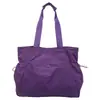 Bolso de Hombro Simple de Moda Nuevo para Niñas, Casual Color Sólido Estudiante Gran Capacidad Estilo Perezoso Tela de Nylon Bolso para Viajes Diarios