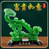 Artesanías de Resina de Ornamentos de Repollo de Jade para Decoración del Hogar y la Sala de Estar, Regalos de Negocio para Ceremonias de Apertura