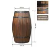 Barriles Decorativos de Roble, Barriles de Cerveza, Barriles de Vino para Exteriores de Madera Maciza, Accesorios de Exhibición para Bares y Bodegas, Accesorios para Bodas, Personalizables