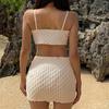 2026 Novo Estilo Biquíni Sexy Estilo Férias Conjunto de Férias Feminino Saia Fresca e Simples Biquíni Triângulo Duas Peças