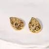Pendientes de Acero Inoxidable Transfronterizos Nuevos Europeos y Americanos para Mujer, Exquisitos, Modernos, de Gama Alta, Lujo Ligero, Acero de Titanio Antidesvanecimiento Pendientes al por Mayor