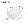 Caja de Almacenamiento con Tapa abatible, Caja de Conservación de Plástico Semiabierta, Caja de Exhibición para Supermercado, Caja Selladora de Alimentos para Refrigerador, Uso Doméstico